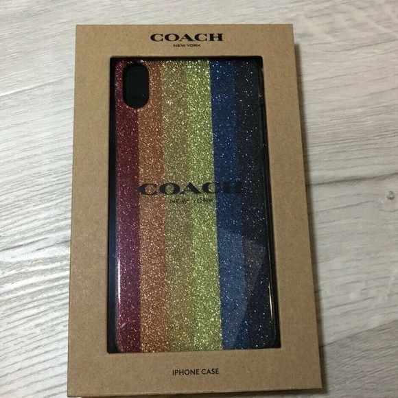 Coach IPHONE XS MAX Glitter Plastic Case - Picture 1 of 5